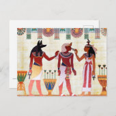 Egyptisch Royal Papyrus Briefkaart (Voorkant / Achterkant)