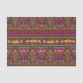 Egyptisch Scarab Beetle Paars en Gold Tissuepapier (Voorkant)