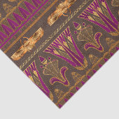 Egyptisch Scarab Beetle Paars en Gold Tissuepapier (Detail)