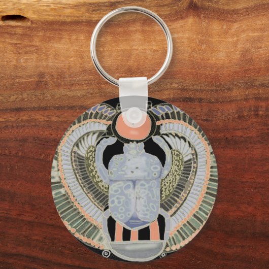 Egyptisch Scarab Design Sleutelhanger (Voorkant)
