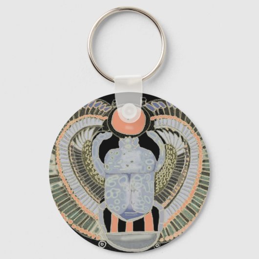 Egyptisch Scarab Design Sleutelhanger (Achterkant)