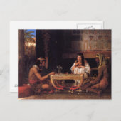 Egyptisch Schaak Briefkaart (Voorkant / Achterkant)