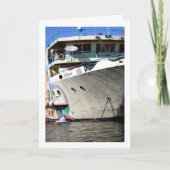 Egyptisch schip op de rivier de Nijl, Luxor Kaart (Voorkant)