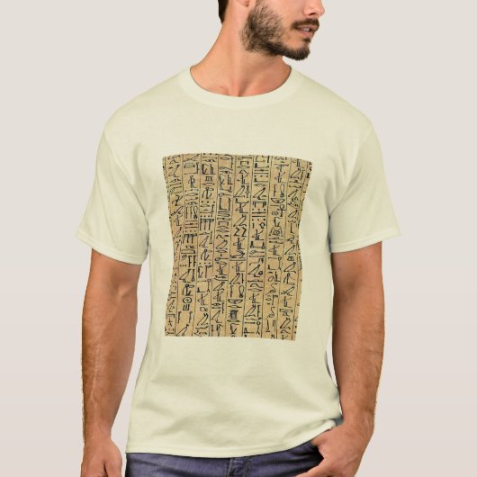 Egyptisch shirt van hiërogliefen (Voorkant)