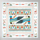 Egyptisch sierlijk naadloos patroon I Poster (Voorkant)