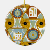 Egyptisch siernet #1 op Emporio Moffa Keramisch Ornament (Achterkant)