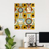 Egyptisch siernet #1 op Emporio Moffa Poster (Thuiskantoor)