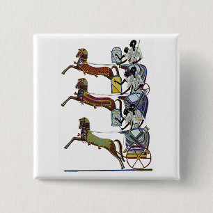 Egyptisch siernet #2 op Emporio Moffa Vierkante Button 5,1 Cm