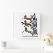 Egyptisch siernet #2 op Emporio Moffa Vierkante Klok (Huis)