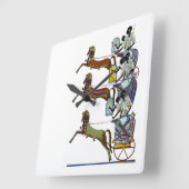 Egyptisch siernet #2 op Emporio Moffa Vierkante Klok (Hoek)