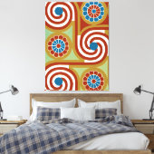 Egyptisch siernet #4 op Emporio Moffa Canvas Afdruk (Insitu (Slaapkamer))