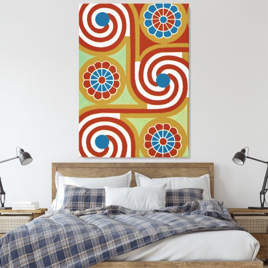 Egyptisch siernet #4 op Emporio Moffa Canvas Afdruk (Insitu (Slaapkamer))