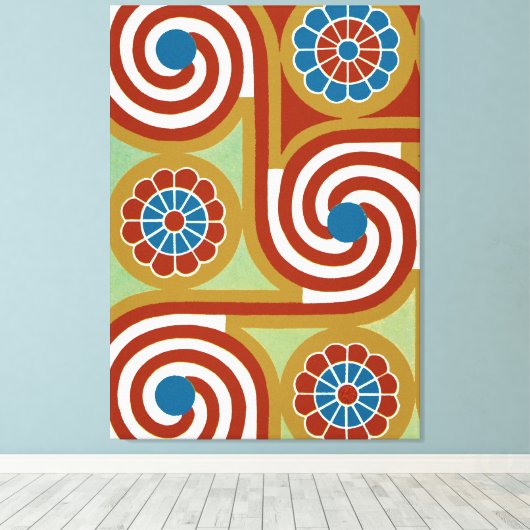 Egyptisch siernet #4 op Emporio Moffa Canvas Afdruk (Insitu (Houten vloer))