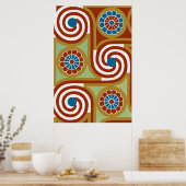 Egyptisch siernet #4 op Emporio Moffa Poster (Keuken)