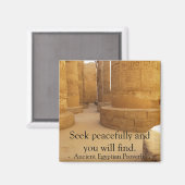 Egyptisch spreekwoord over VREDE Magneet (Voorkant / Achterkant)