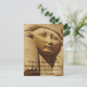 Egyptisch spreekwoord over vrouwen briefkaart (Staand voorkant)