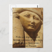 Egyptisch spreekwoord over vrouwen briefkaart (Voorkant / Achterkant)