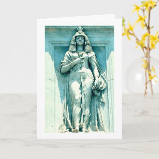 Egyptisch standbeeld in het museum van Caïro Kaart (Gele Bloem)