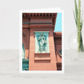 Egyptisch standbeeld in het museum van Caïro Kaart (Voorkant)