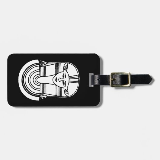 Egyptisch symbool: Hathor Bagagelabel (Voorkant horizontaal)