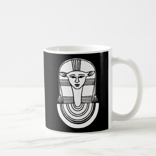 Egyptisch symbool: Hathor Koffiemok (Rechts)