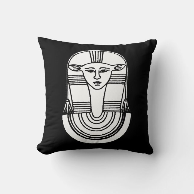 Egyptisch symbool: Hathor Kussen (Voorkant)