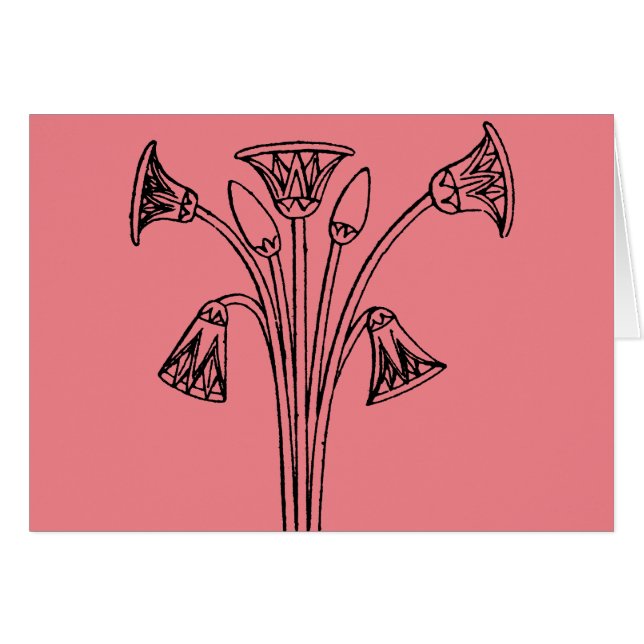 Egyptisch symbool: Lotus (Voorkant Horizontaal)