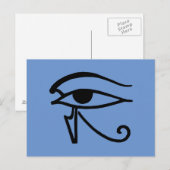 Egyptisch symbool: Utchat Briefkaart (Voorkant / Achterkant)