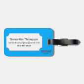 Egyptisch symbool: valk bagagelabel (Achterkant horizontaal)