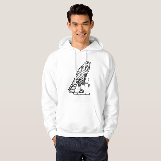 Egyptisch symbool: valk hoodie (Voorkant volledig)