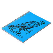 Egyptisch symbool: valk notitieboek (Linkerzijde)