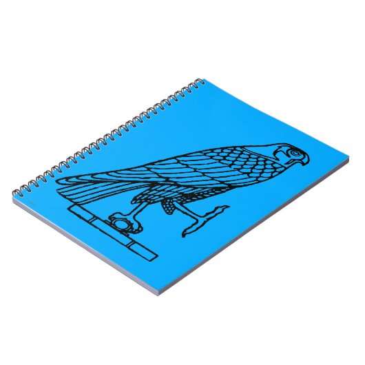 Egyptisch symbool: valk notitieboek (Linkerzijde)