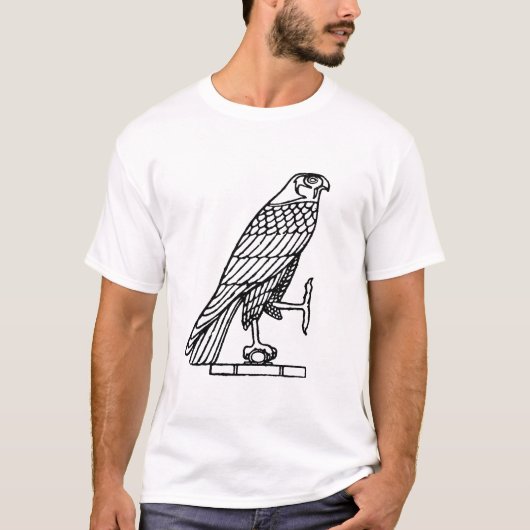 Egyptisch symbool: valk t-shirt (Voorkant)