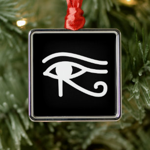 Egyptisch symbool voor de ogen van paarden metalen ornament