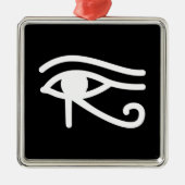 Egyptisch symbool voor de ogen van paarden metalen ornament (Voorkant)