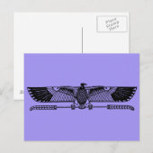 Egyptisch symbool: Vulture Briefkaart (Voorkant / Achterkant)