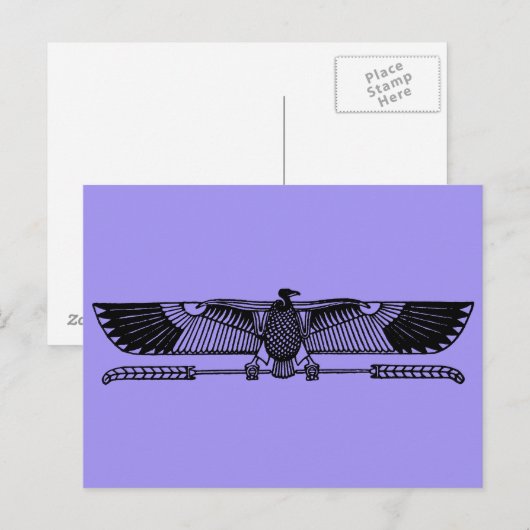 Egyptisch symbool: Vulture Briefkaart (Voorkant / Achterkant)