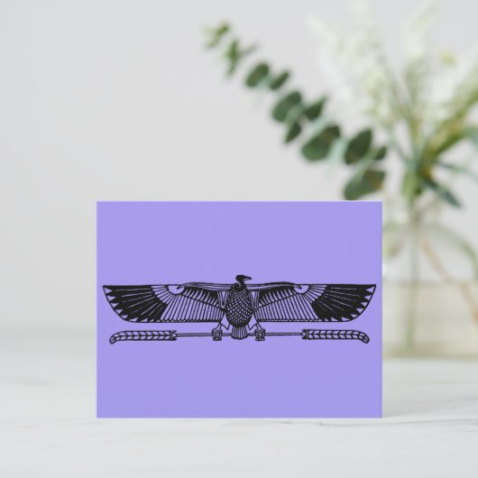 Egyptisch symbool: Vulture Briefkaart (Staand voorkant)