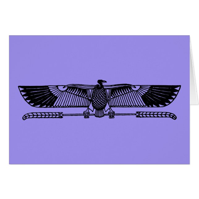 Egyptisch symbool: Vultuur (Voorkant Horizontaal)
