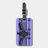 Egyptisch symbool: Vultuur Bagagelabel (Voorkant verticaal)