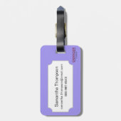 Egyptisch symbool: Vultuur Bagagelabel (Achterkant verticaal)