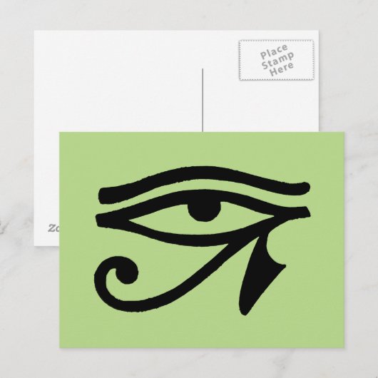 Egyptisch symbool: Wedjat Briefkaart (Voorkant / Achterkant)