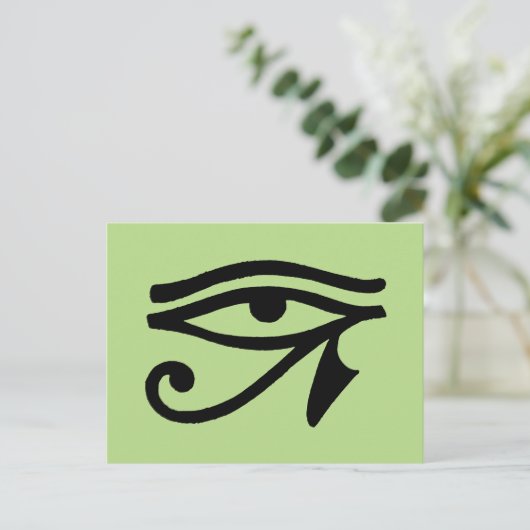Egyptisch symbool: Wedjat Briefkaart (Staand voorkant)