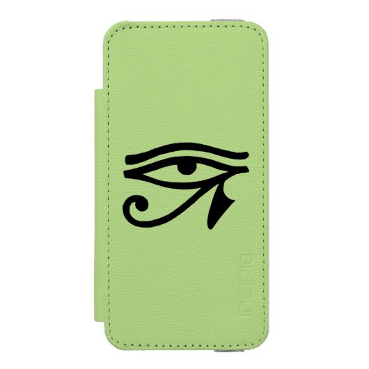 Egyptisch symbool: Wedjat Incipio iPhone Portemonnee Hoesje (Voorkant Agenda)