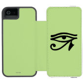 Egyptisch symbool: Wedjat Incipio iPhone Portemonnee Hoesje (Agenda Open)