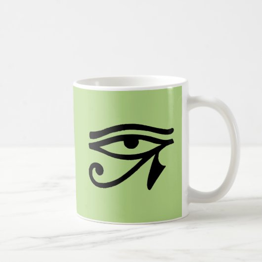 Egyptisch symbool: Wedjat Koffiemok (Rechts)