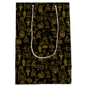 Egyptisch Symboolpatroon voor schrijfwijze Medium Cadeauzakje (Achterkant)