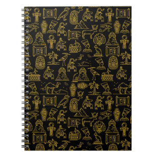 Egyptisch Symboolpatroon voor schrijfwijze Notitieboek