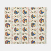  Egyptisch Tefnotenpatroon Fleece Deken (Voorkant (Horizontaal))