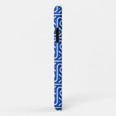 Egyptisch tegelpatroon, kobalt blauw en wit Case-Mate iPhone case (Achterkant/rechts)